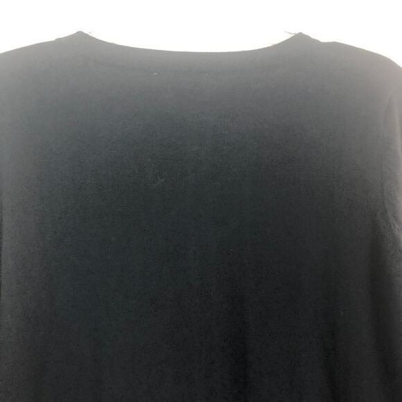 LOFT Sweater Womens Large Cotton Stretch Breathable Dark Boho Chic Fairygoth - Picture 7 of 10